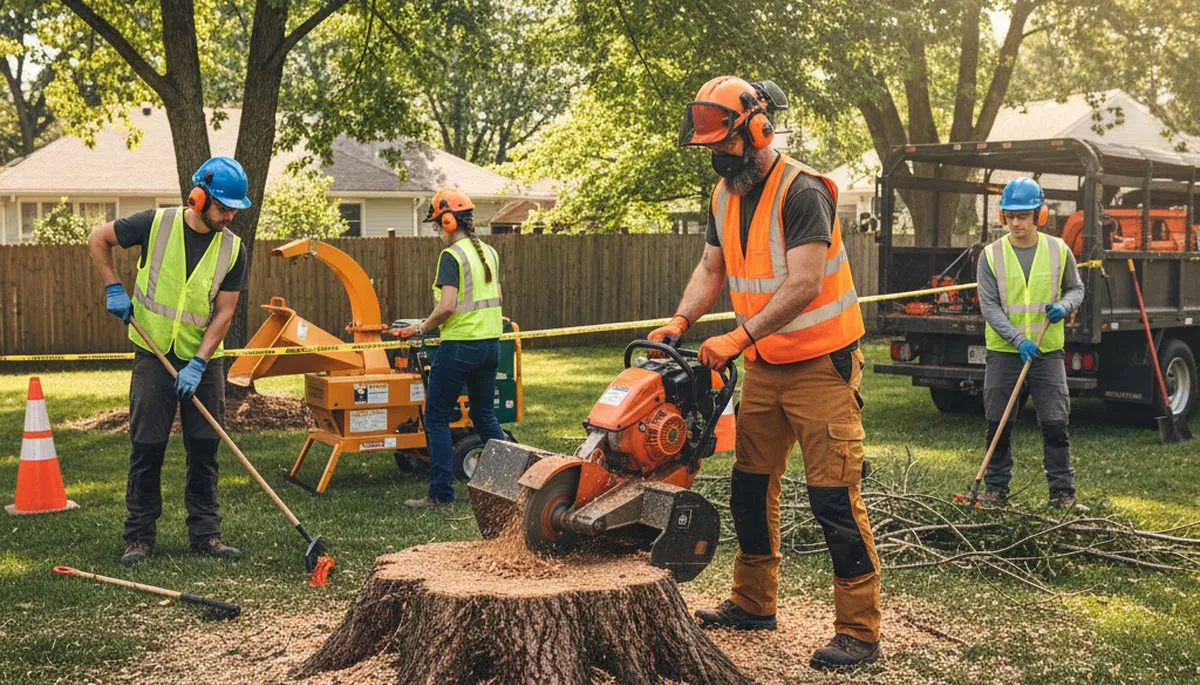 Stump removal service in Easton, PA for safe, professional tree stump grinding and cleanup