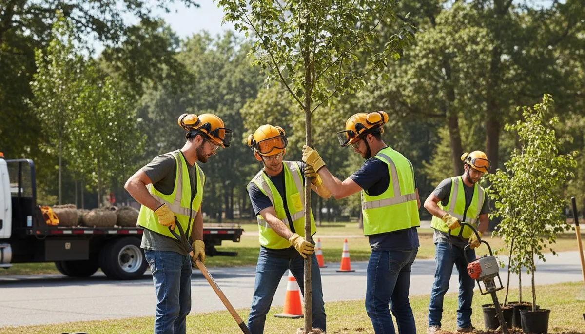 Tree planting service in Easton, PA for healthy new trees and proper placement