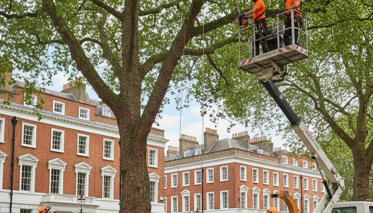 Tree service team in Easton, PA providing professional tree care and removal services