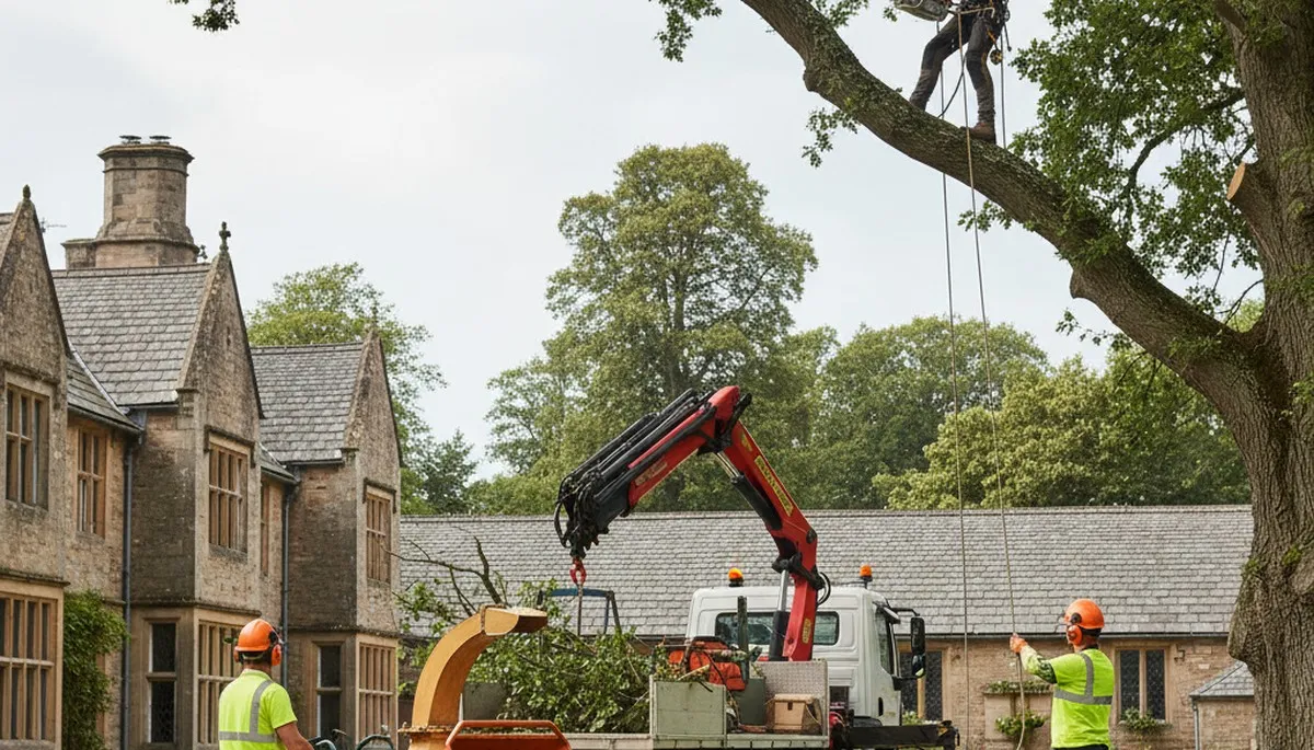 Tree service crew in Easton, PA providing professional tree trimming and removal services
