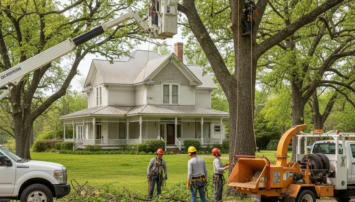 Tree service crew in Easton, PA providing professional tree trimming and removal services