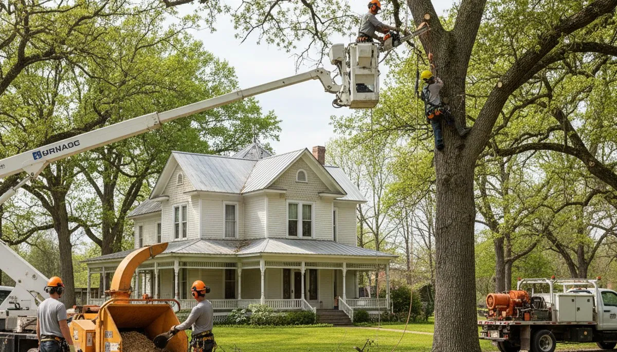 Tree service crew in Easton, PA providing professional tree trimming and removal services