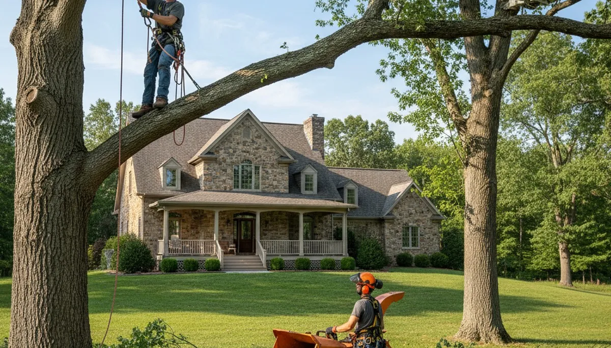 Tree service crew in Easton, PA providing professional tree care and removal services